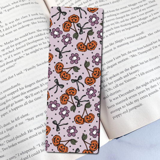 Pumpkin Cherries Bookmark