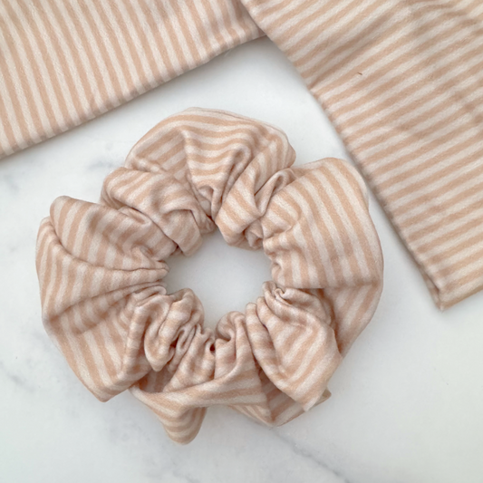 Brown Stripes Scrunchie (Regular)
