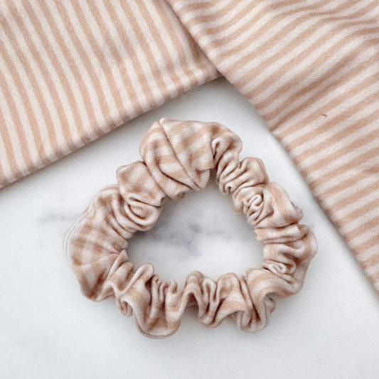 Brown Stripes Scrunchie (Skinny)