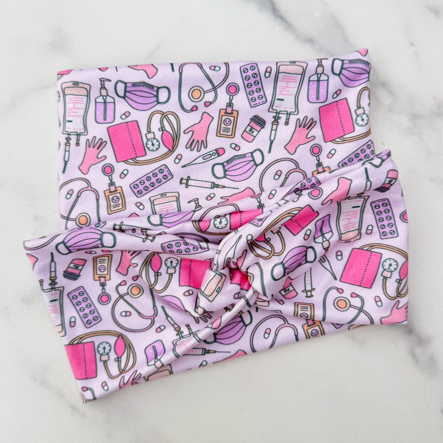 Pink Nurse Headband