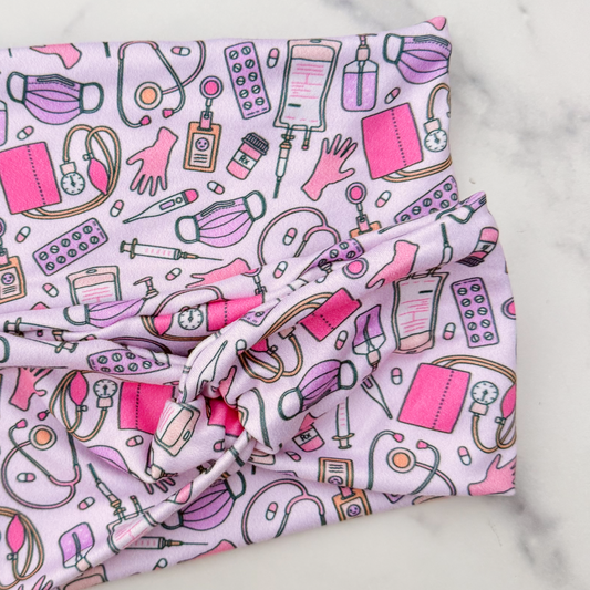 Pink Nurse Headband