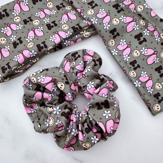 Respiratory Therapist Gray Scrunchie (Regular)