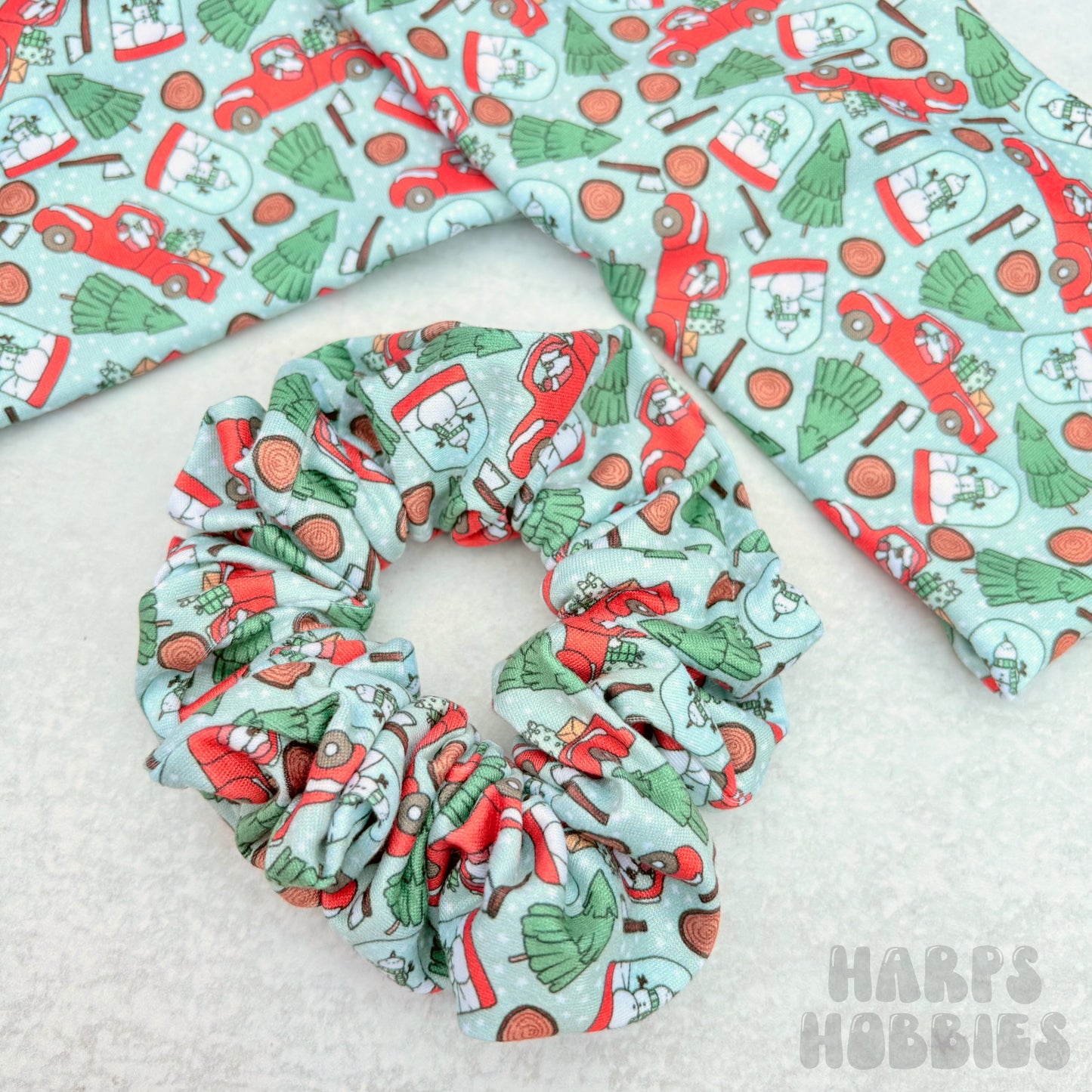 Red Trucks Scrunchie (Regular)