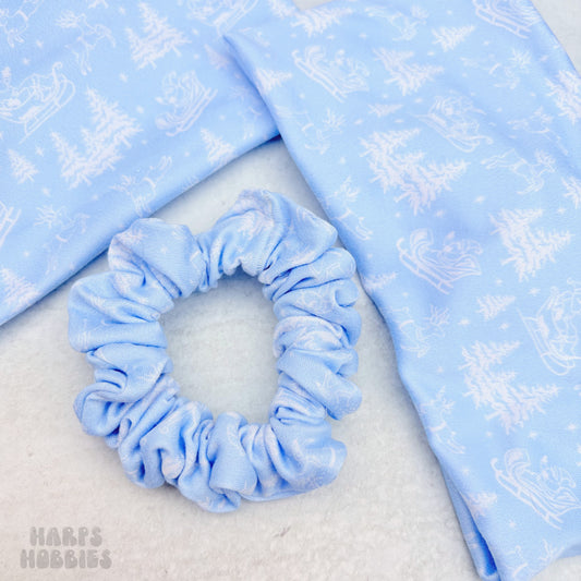 Winter Blues Scrunchie (Skinny)