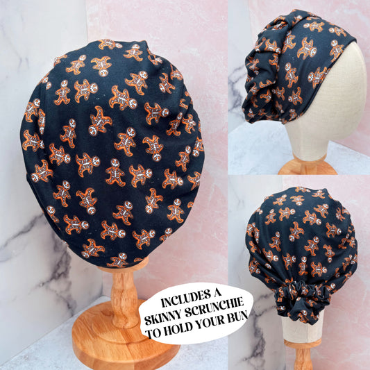 Skelly Gingerbread Scrub Hat