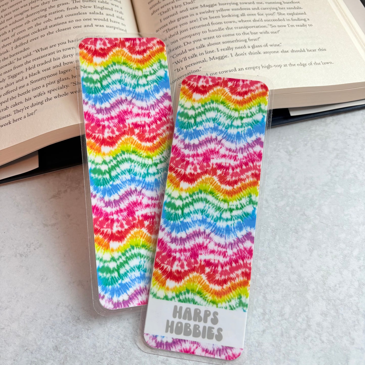 Rainbow Tie Dye Bookmark
