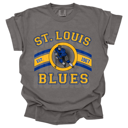 St. Louis Blues Varsity PRE ORDER (tshirt/sweatshirt)