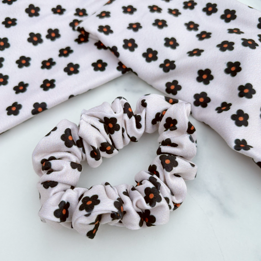 Boho Floral Scrunchie (Skinny)