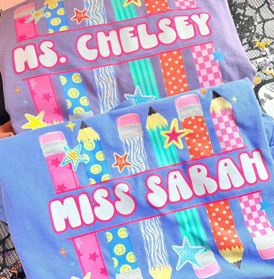 Custom Pencil Tshirt Tshirt/Sweatshirt/Long Sleeve