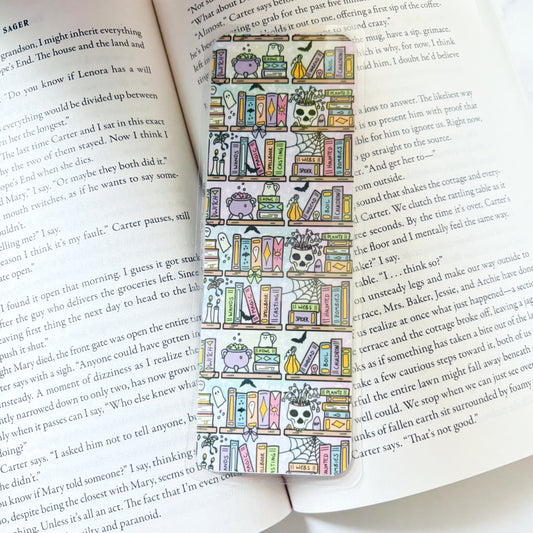 Spooky Bookshelf Bookmark