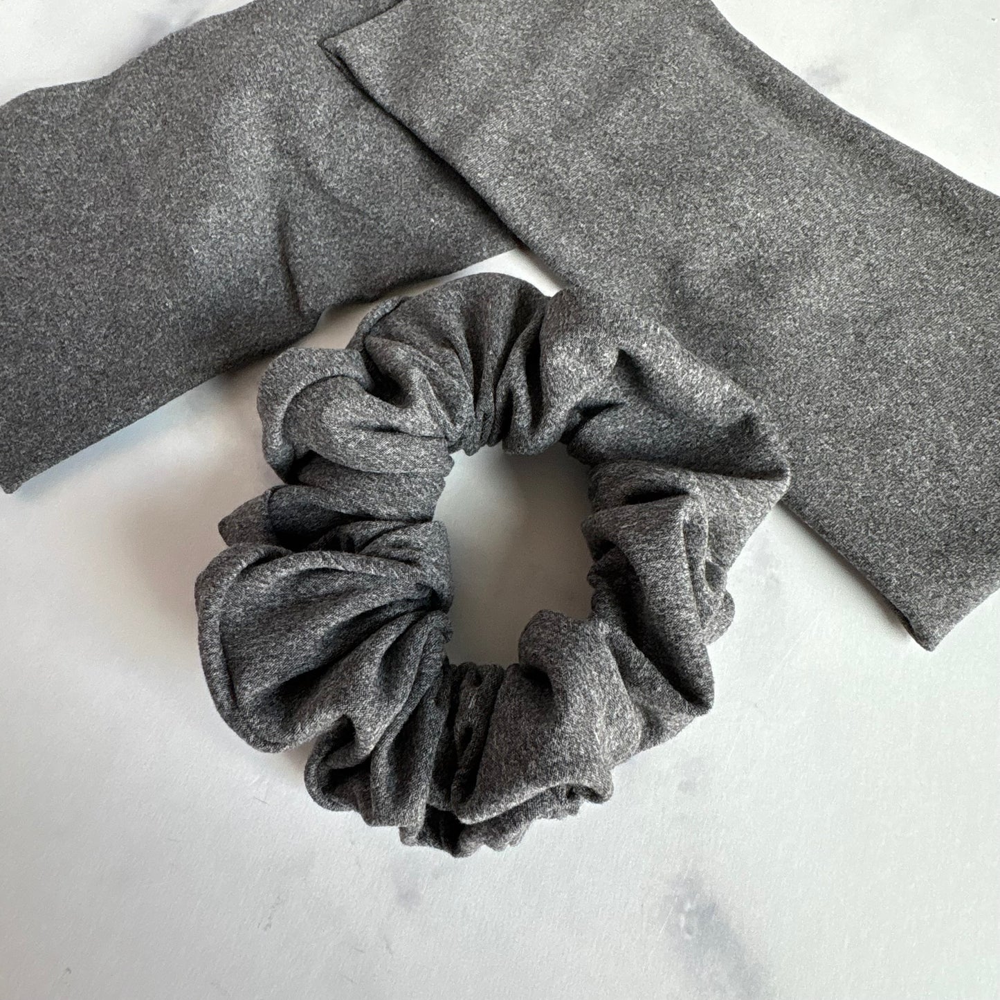 Granite Gray Solid Scrunchie (Regular)