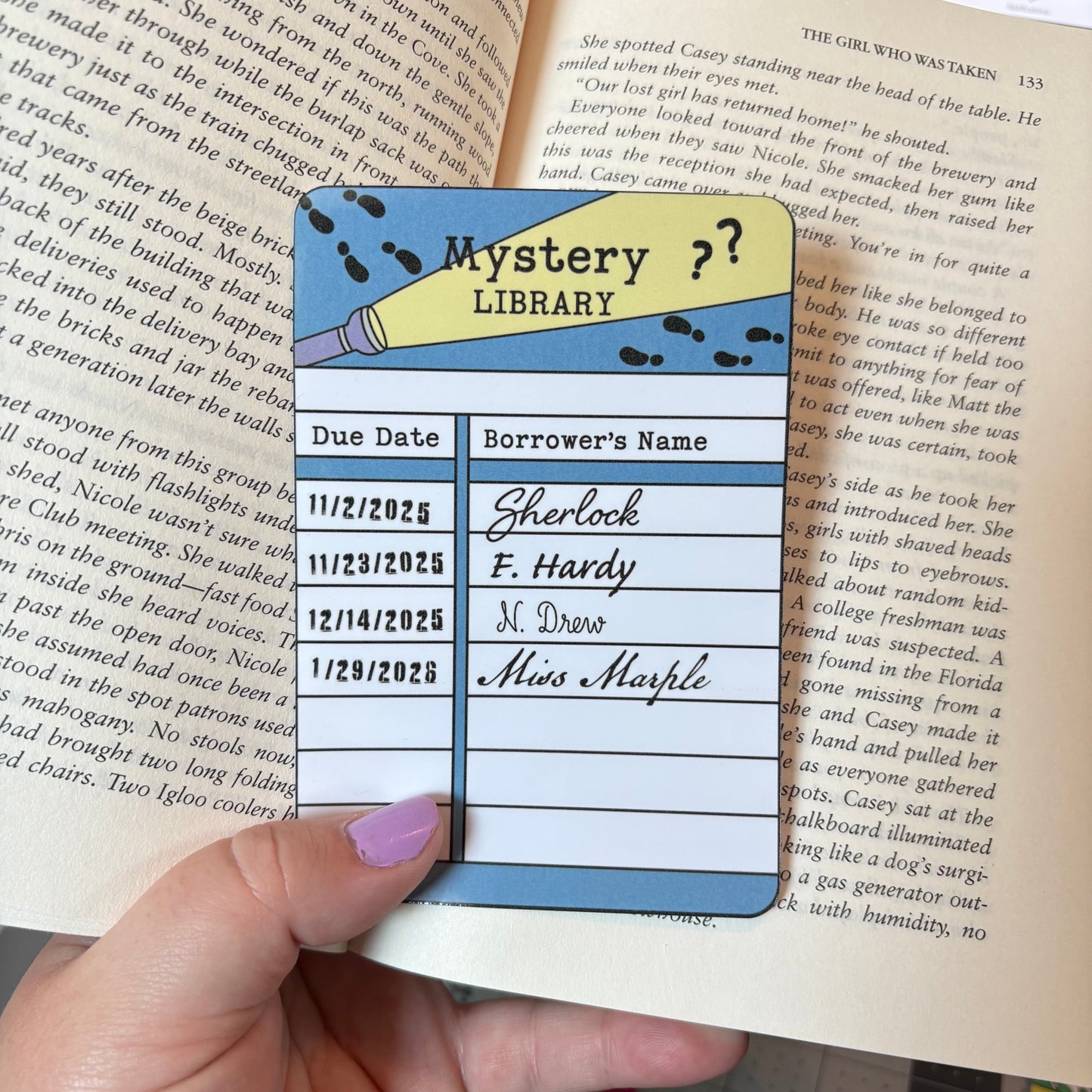 Library Card Bookmarks