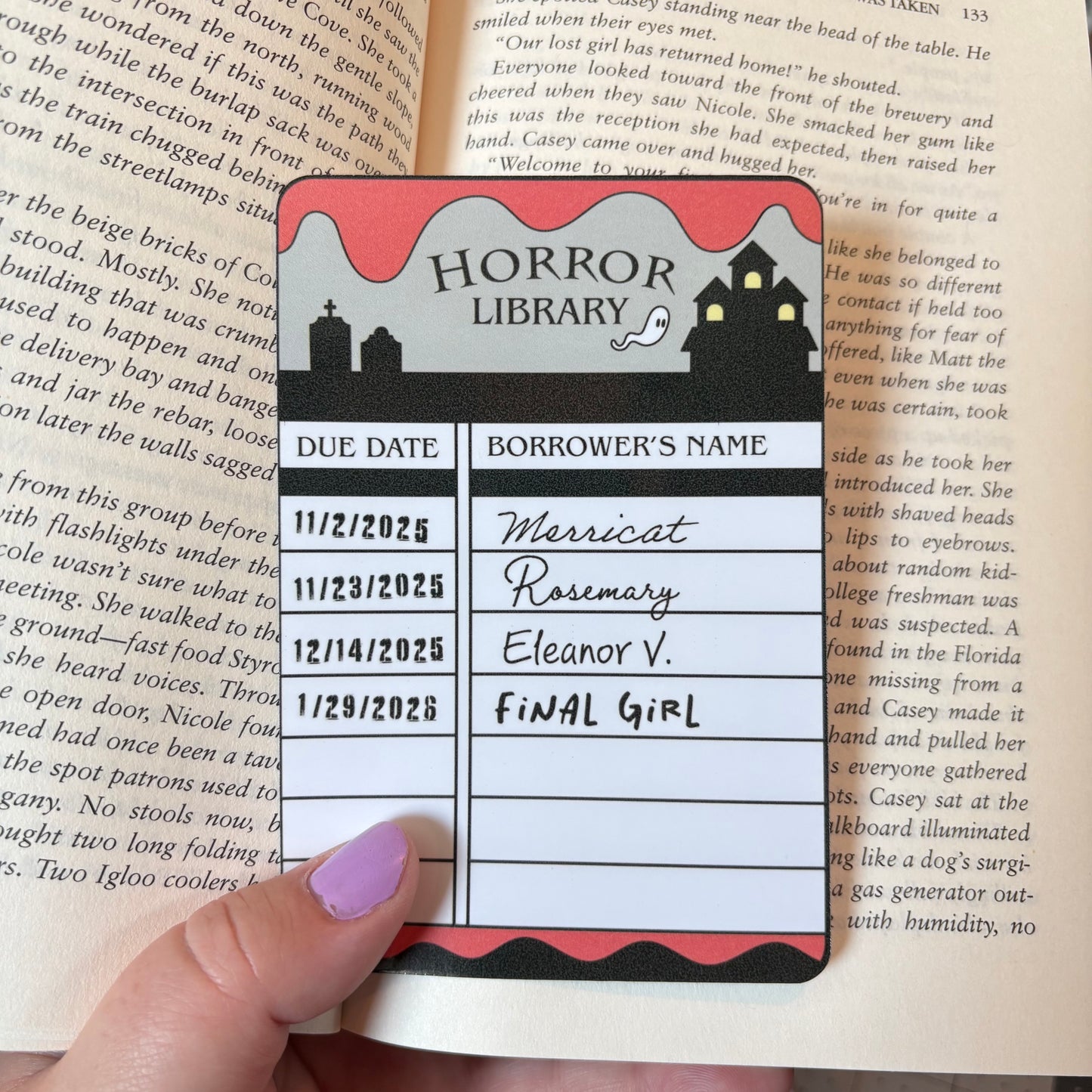 Library Card Bookmarks
