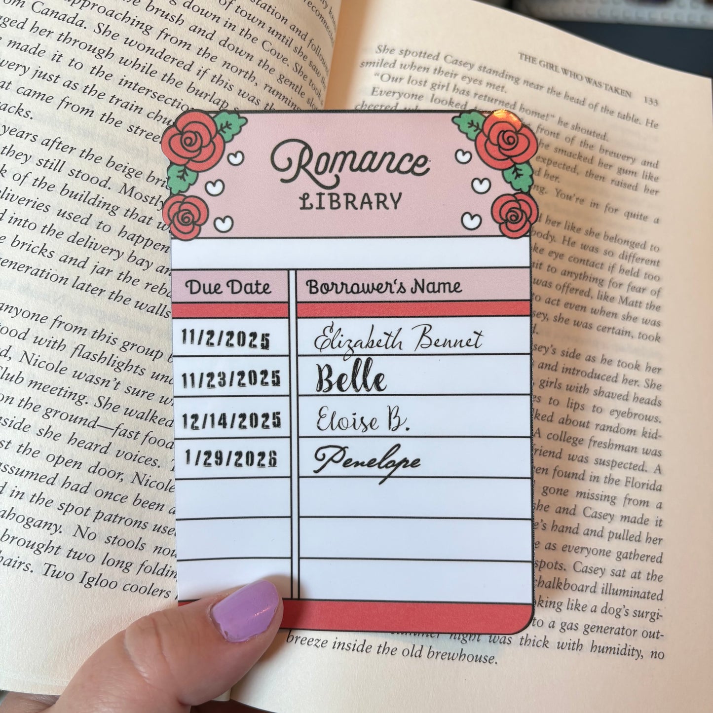 Library Card Bookmarks