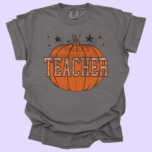 Teacher Pumpkin (tshirt/sweatshirt)
