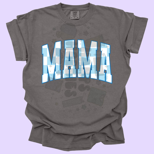 Blue Varsity Mama (tshirt/sweatshirt)