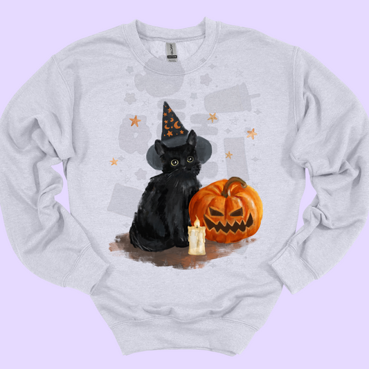Witchy Cat (tshirt/sweatshirt)