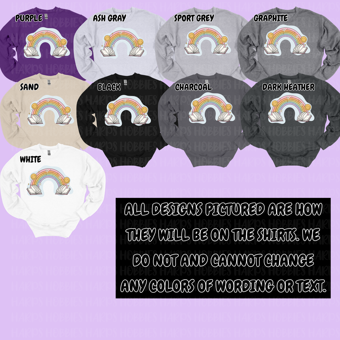 Rainbow Reading (tshirt/hoodie/sweatshirt/longsleeve)
