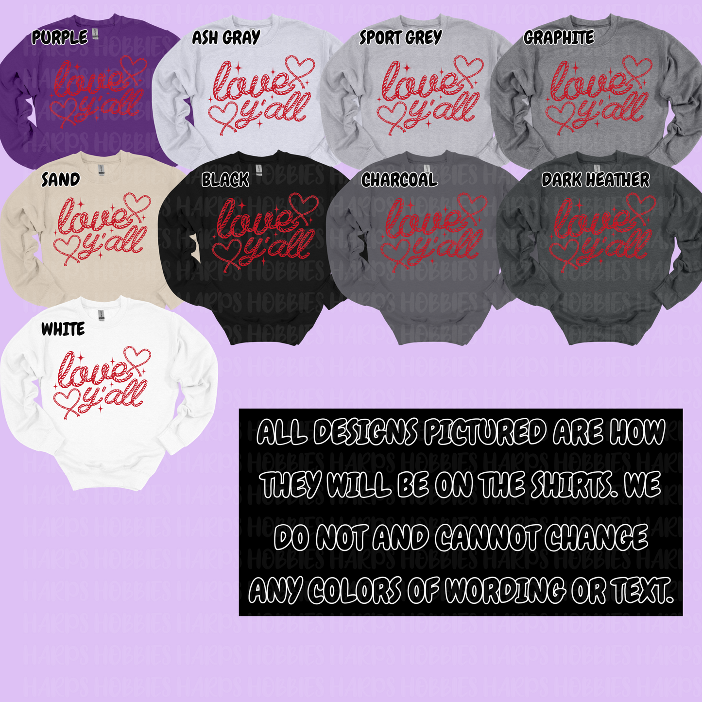 Love Y'all (tshirt/hoodie/sweatshirt/longsleeve)