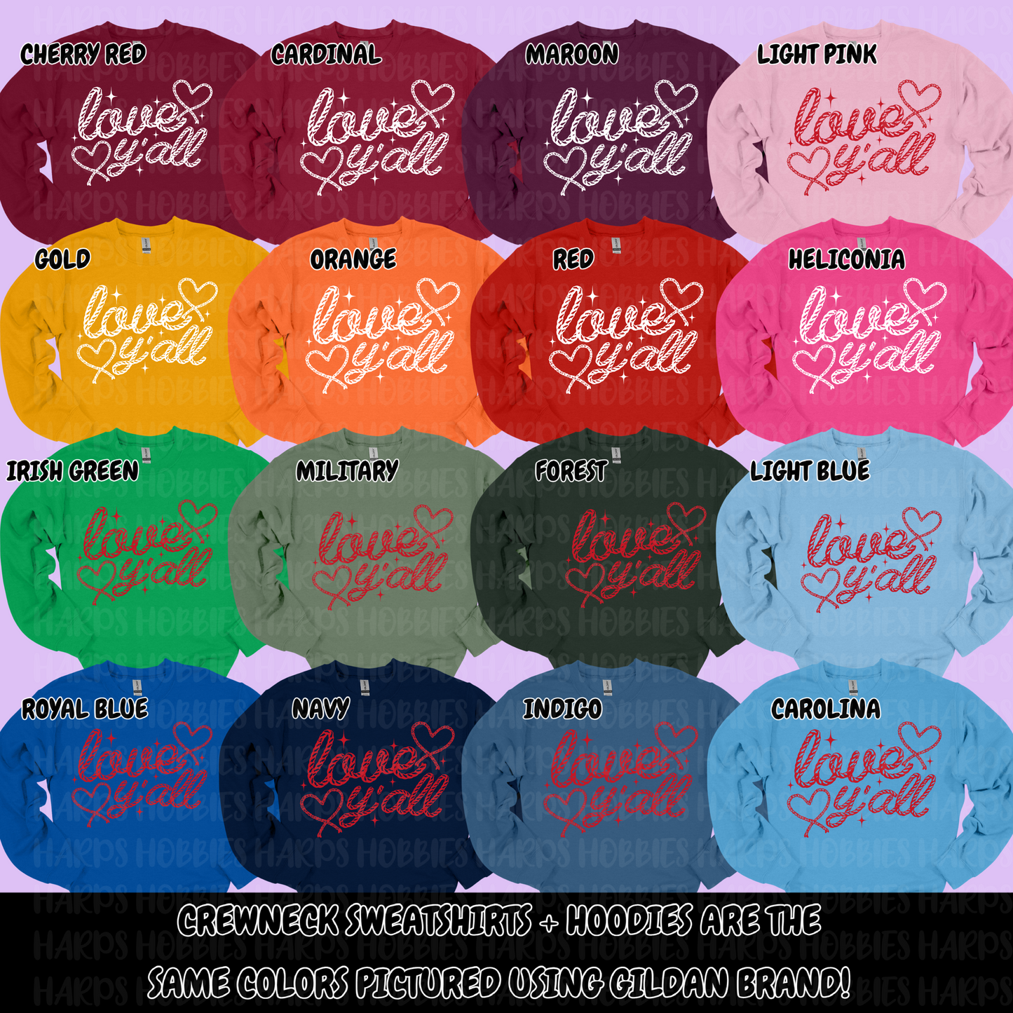 Love Y'all (tshirt/hoodie/sweatshirt/longsleeve)