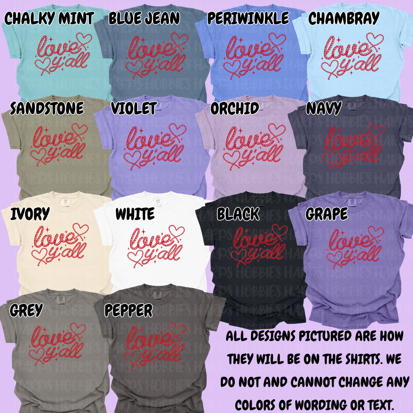 Love Y'all (tshirt/hoodie/sweatshirt/longsleeve)