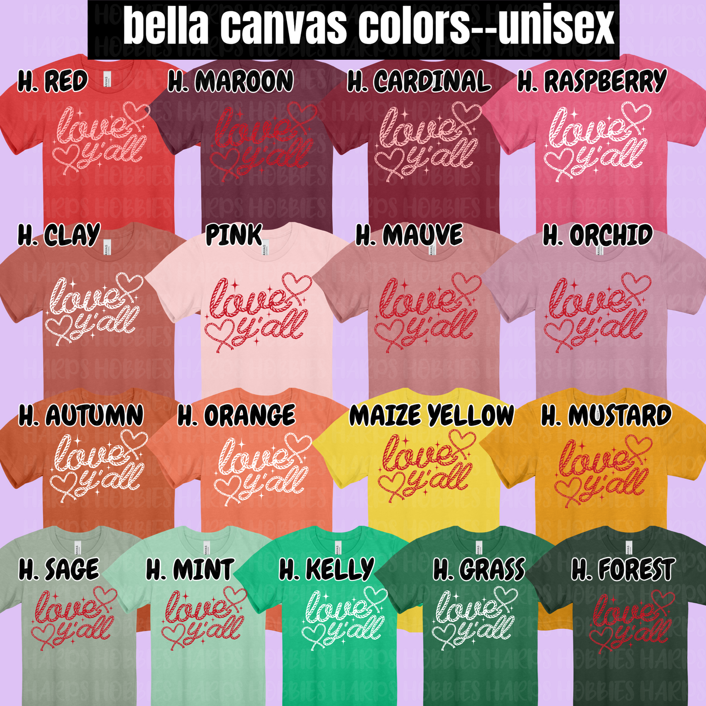 Love Y'all (tshirt/hoodie/sweatshirt/longsleeve)