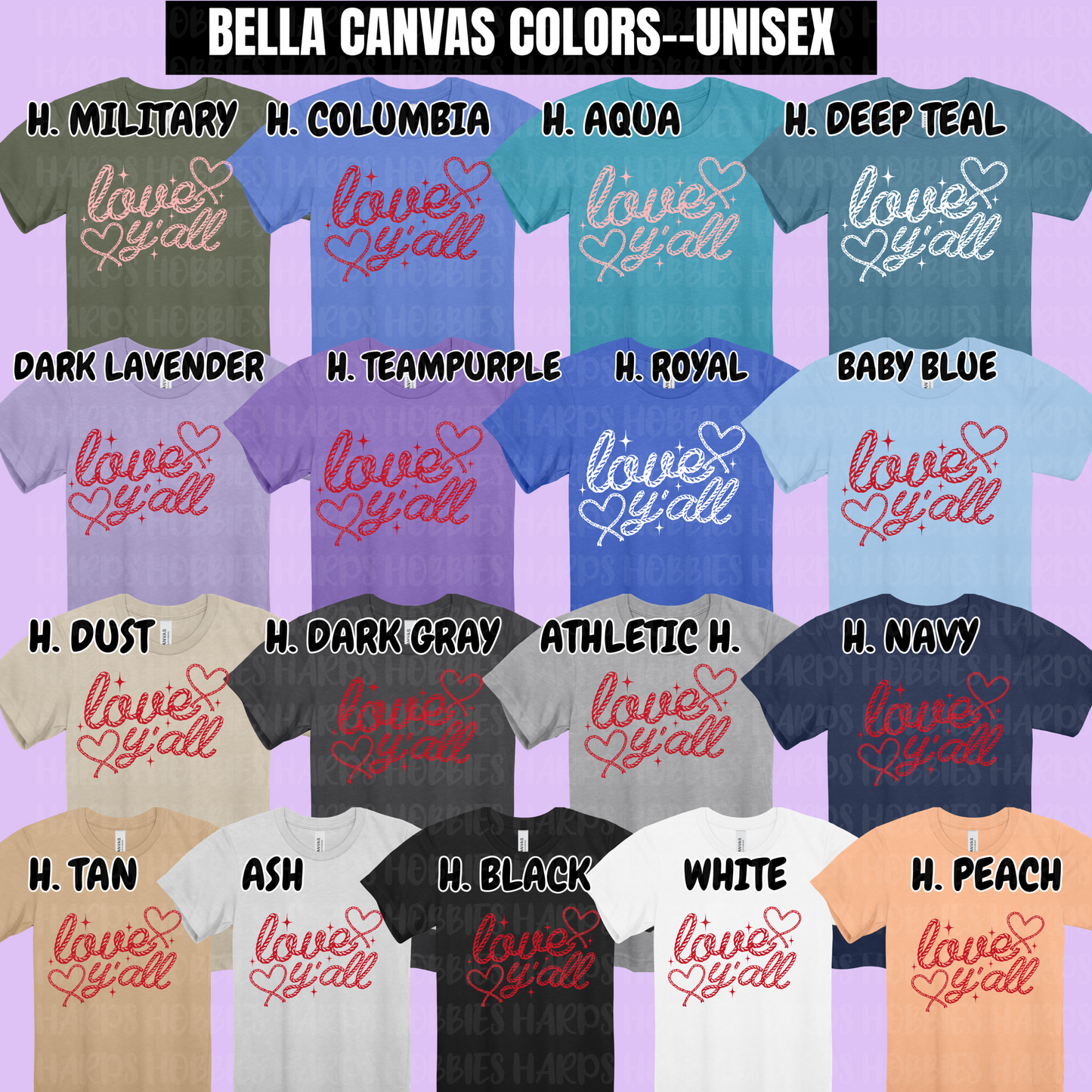 Love Y'all (tshirt/hoodie/sweatshirt/longsleeve)