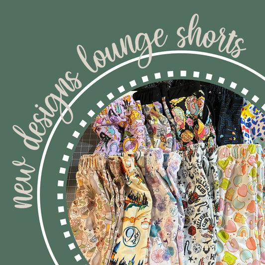 NEW DESIGNS--Custom Lounge Shorts w/ Pockets
