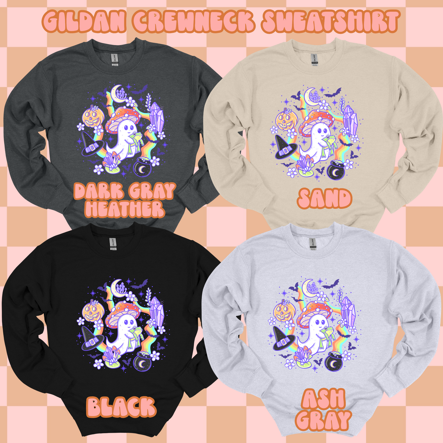 Ghost with Frog Tshirt/Sweatshirt/Long Sleeve