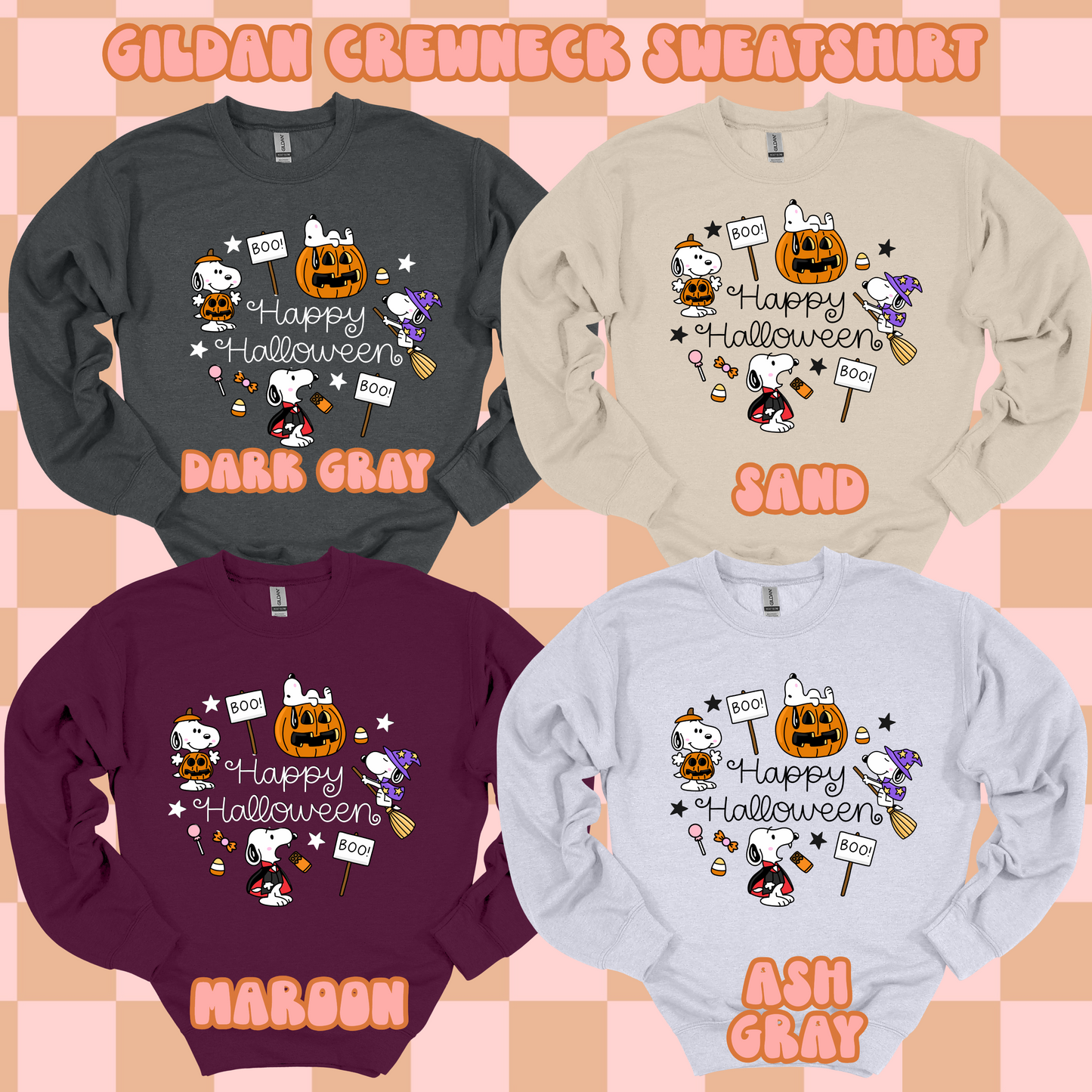 Snoopy Halloween Tshirt/Sweatshirt/Long Sleeve