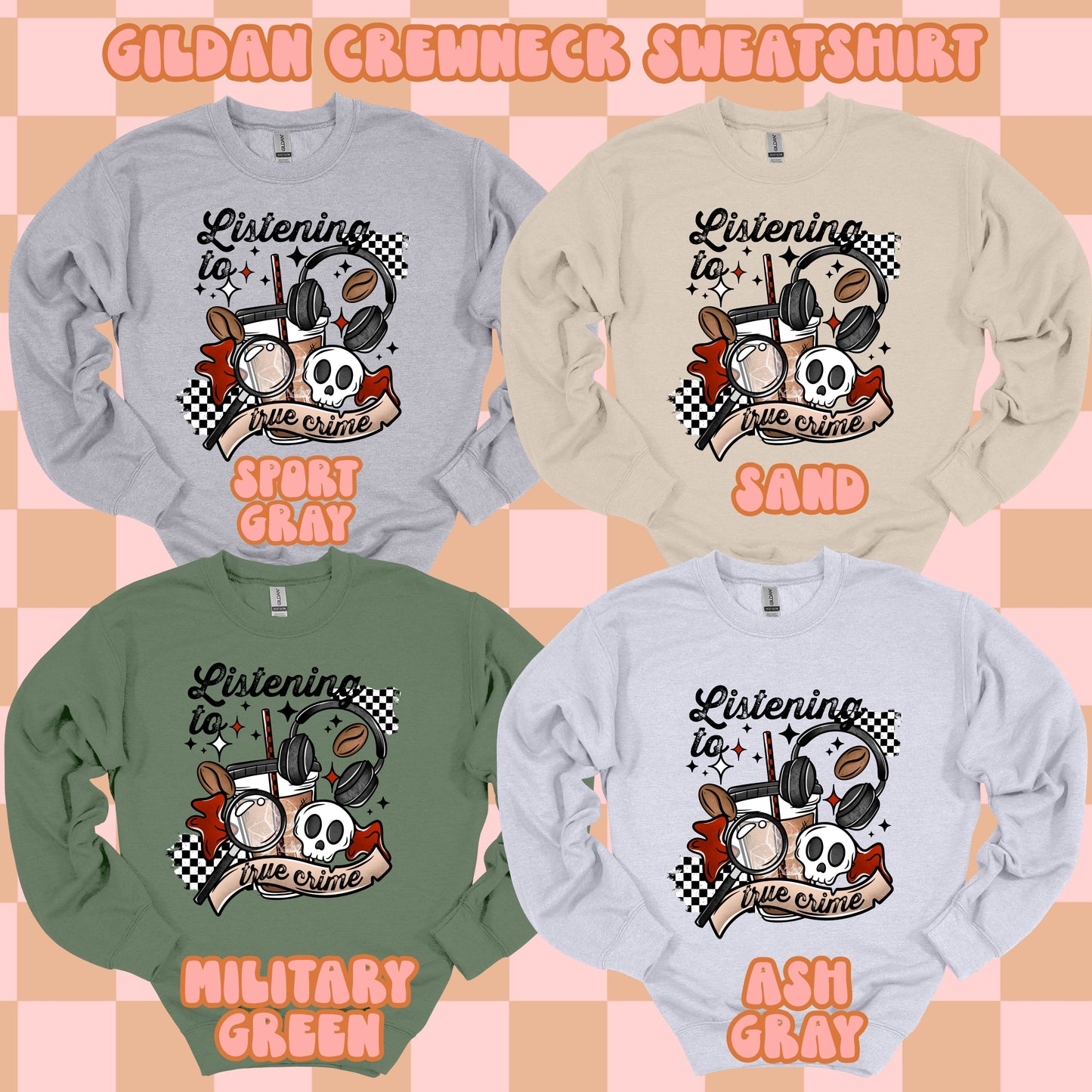Listening to True Crime Tshirt/Sweatshirt