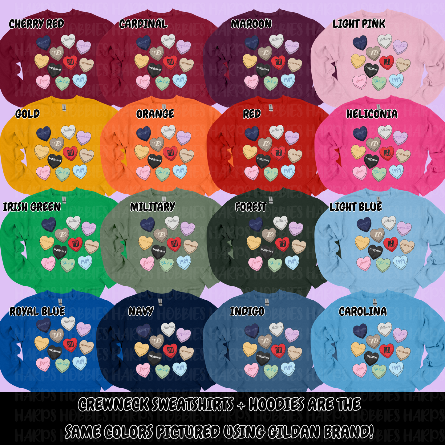 Swiftie Conversation Hearts (tshirt/hoodie/sweatshirt/longsleeve)