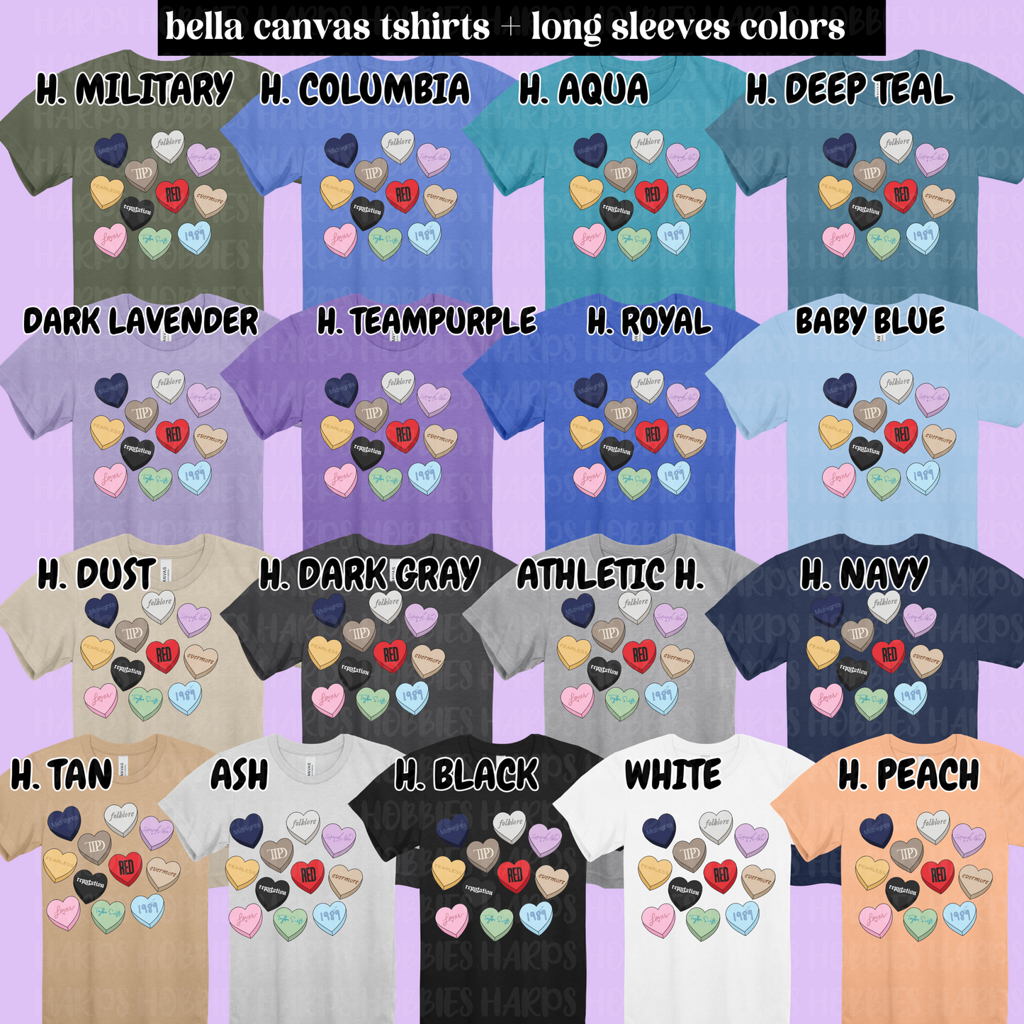 Swiftie Conversation Hearts (tshirt/hoodie/sweatshirt/longsleeve)