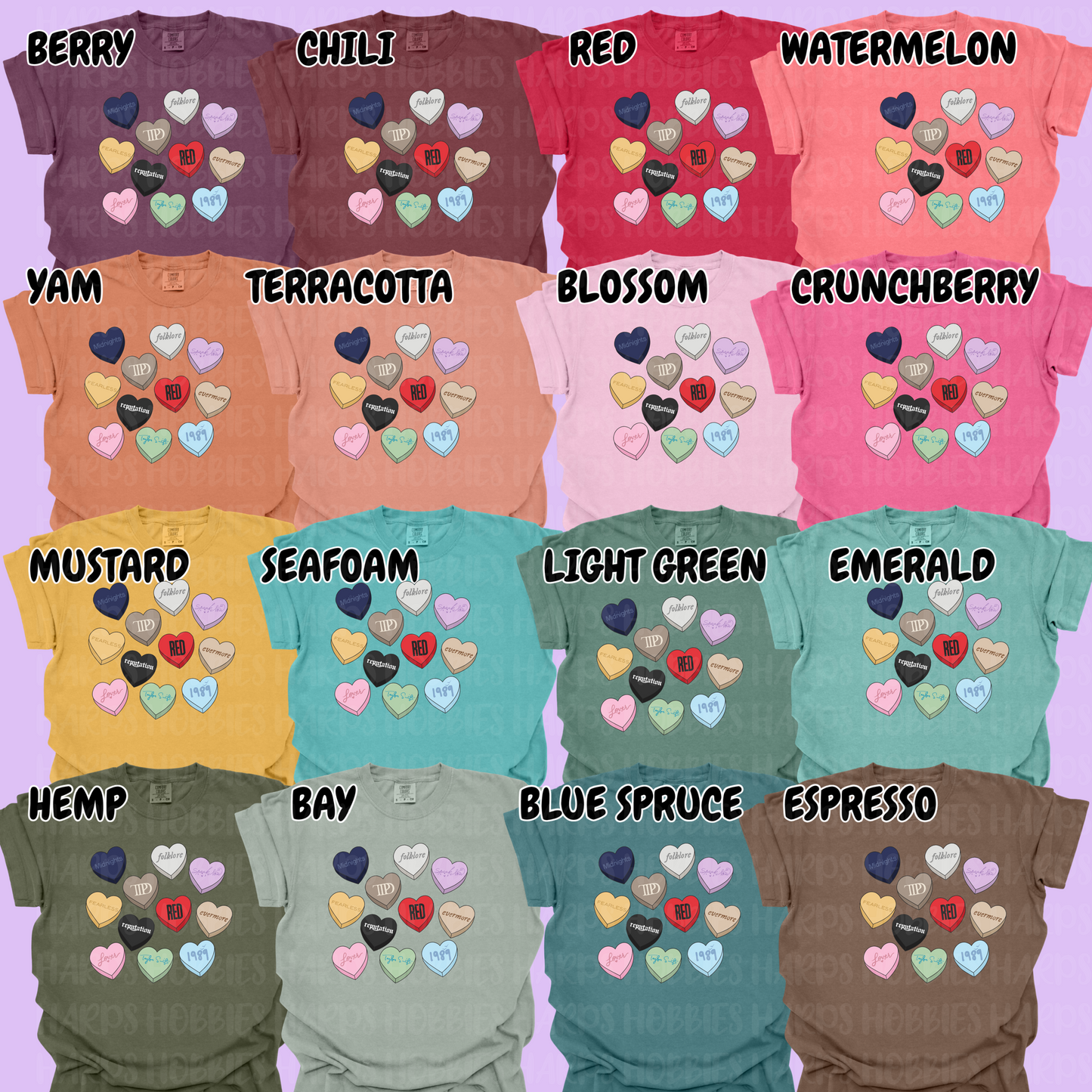 Swiftie Conversation Hearts (tshirt/hoodie/sweatshirt/longsleeve)