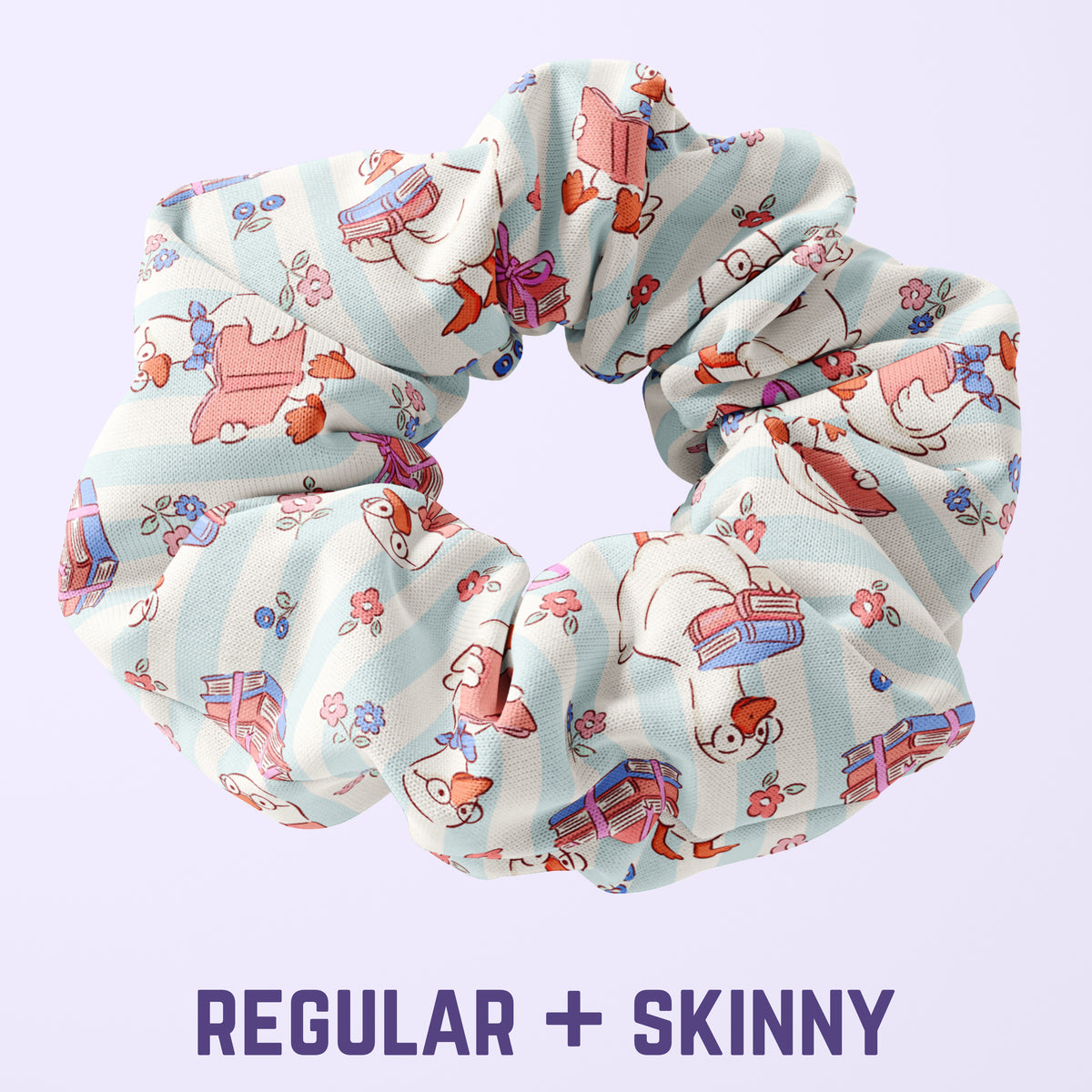 Silly Goose Reading Scrunchie (regular/skinny)
