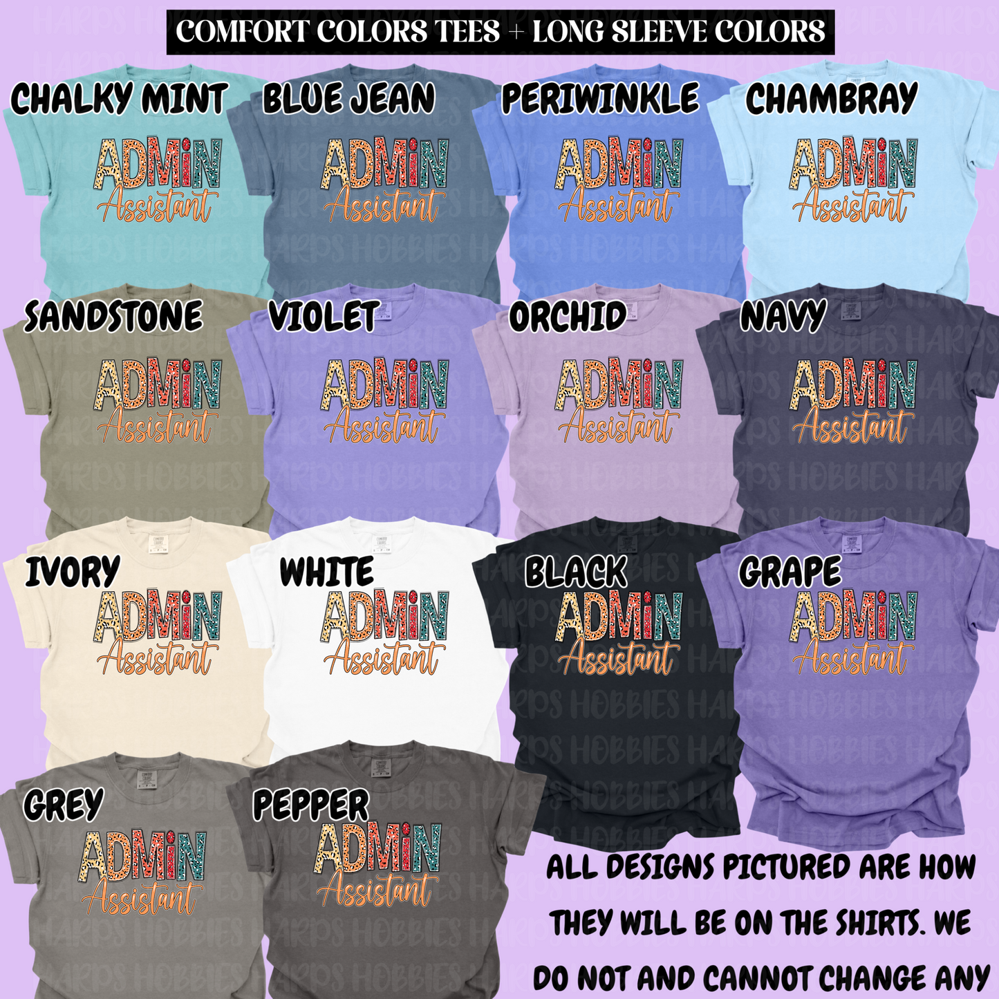 Admin Assistant (tshirt/hoodie/sweatshirt/longsleeve)