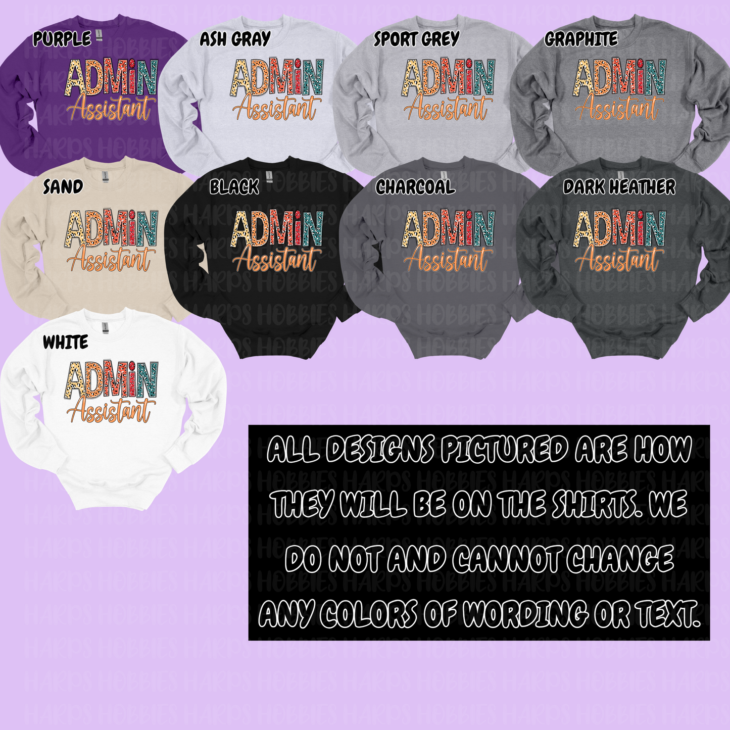 Admin Assistant (tshirt/hoodie/sweatshirt/longsleeve)
