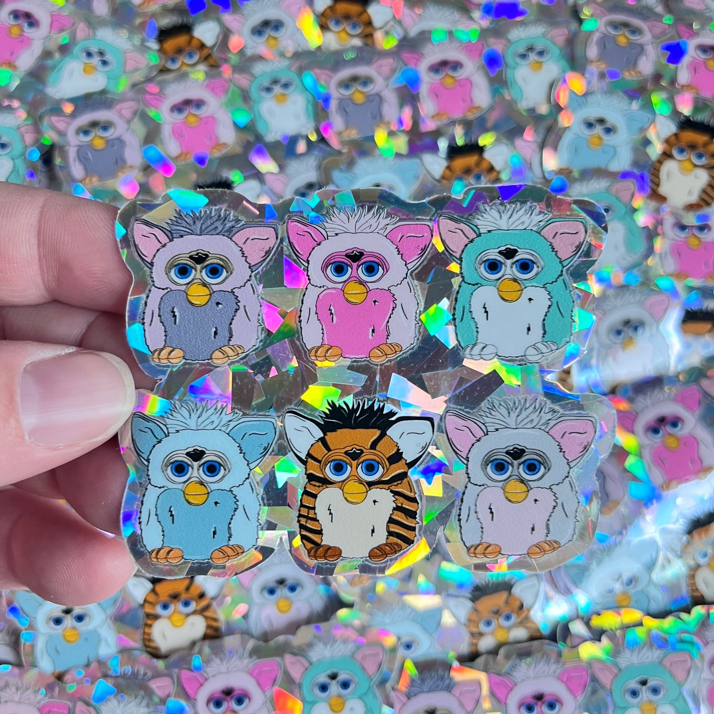 Furby Crystal Sticker (waterproof)