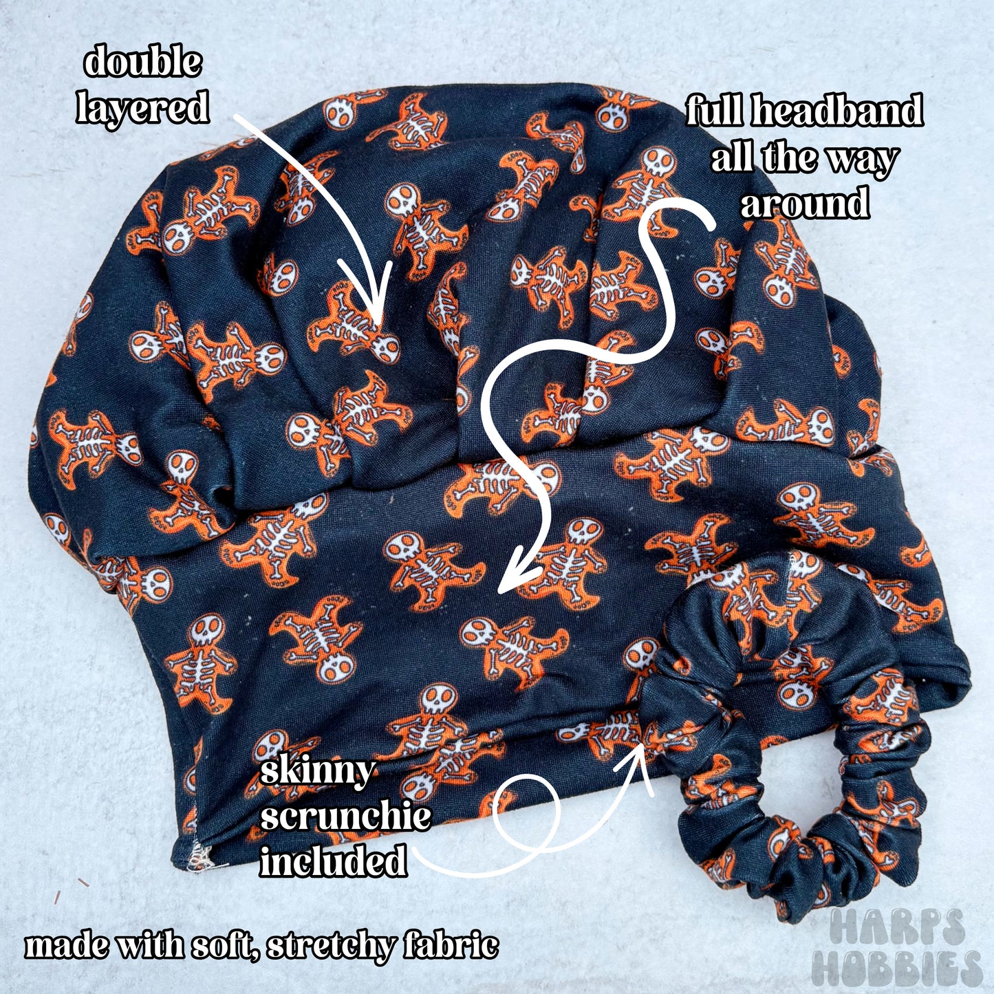 Skelly Gingerbread Scrub Hat