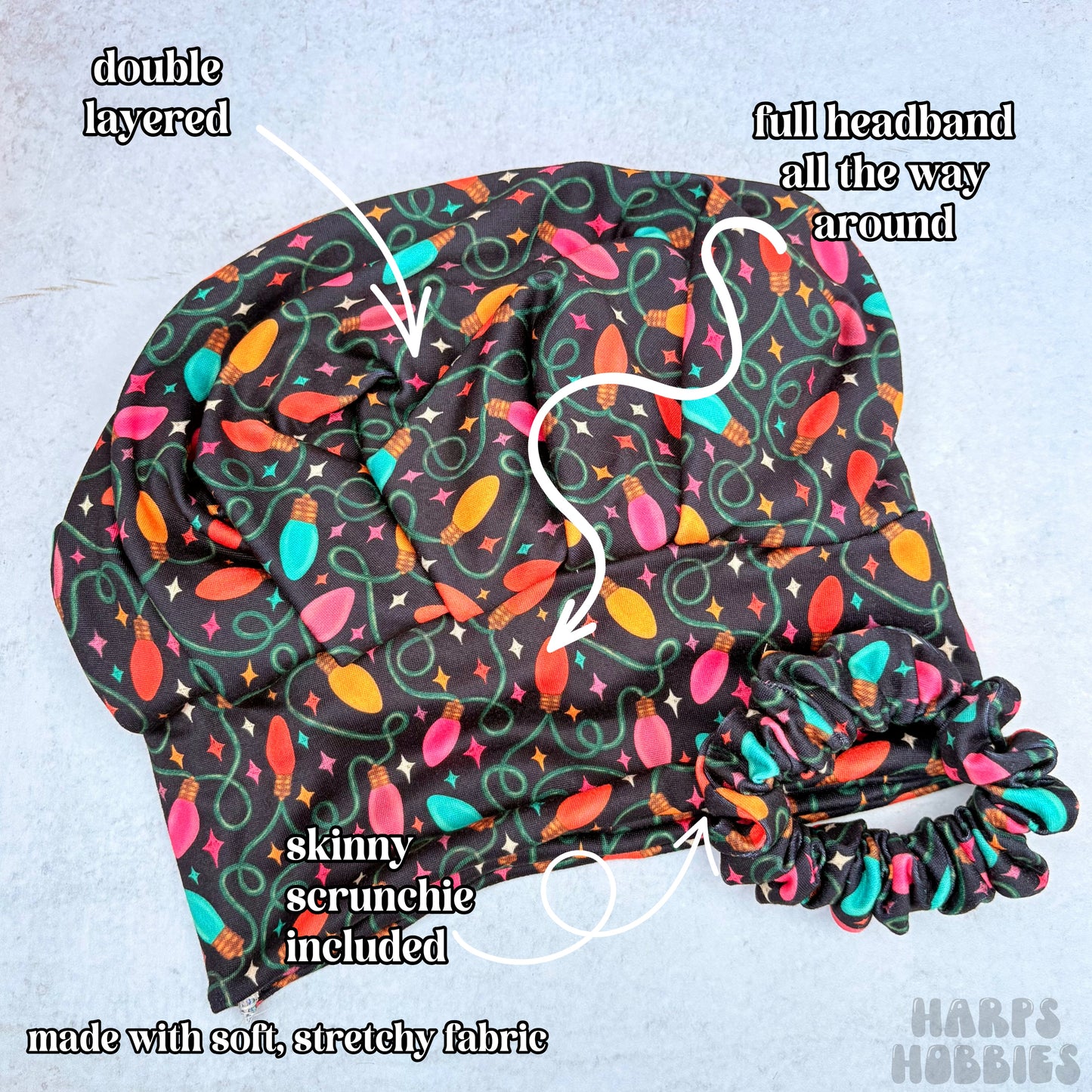 Christmas Lights Scrub Hat (ships in 12-15 business days)