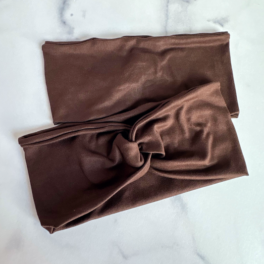 Chocolate Solid Headband