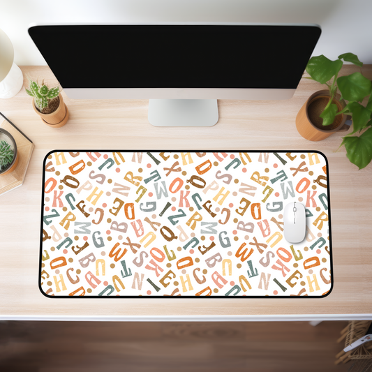Boho Letters Desk Mat (4 sizes)