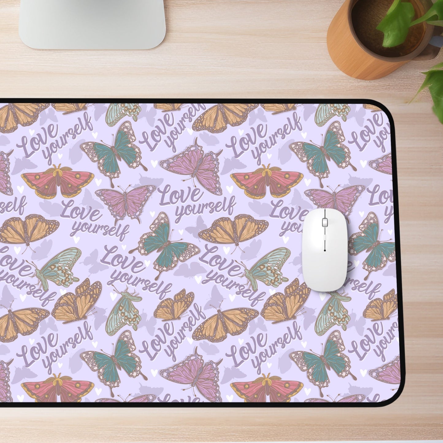 Love Yourself Butterflies Desk Mat (4 sizes)