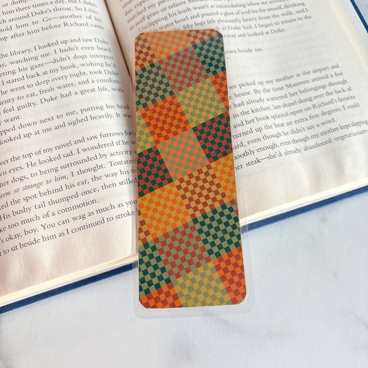 Rustic Checkered Bookmark