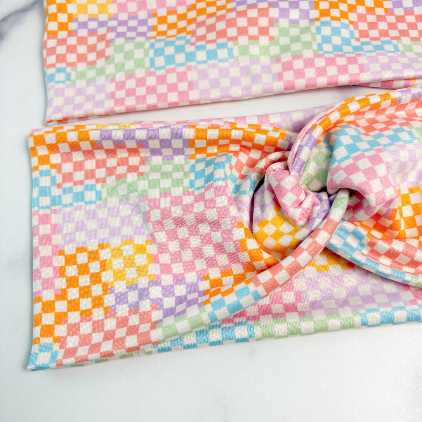 Colorful Checkered Headband