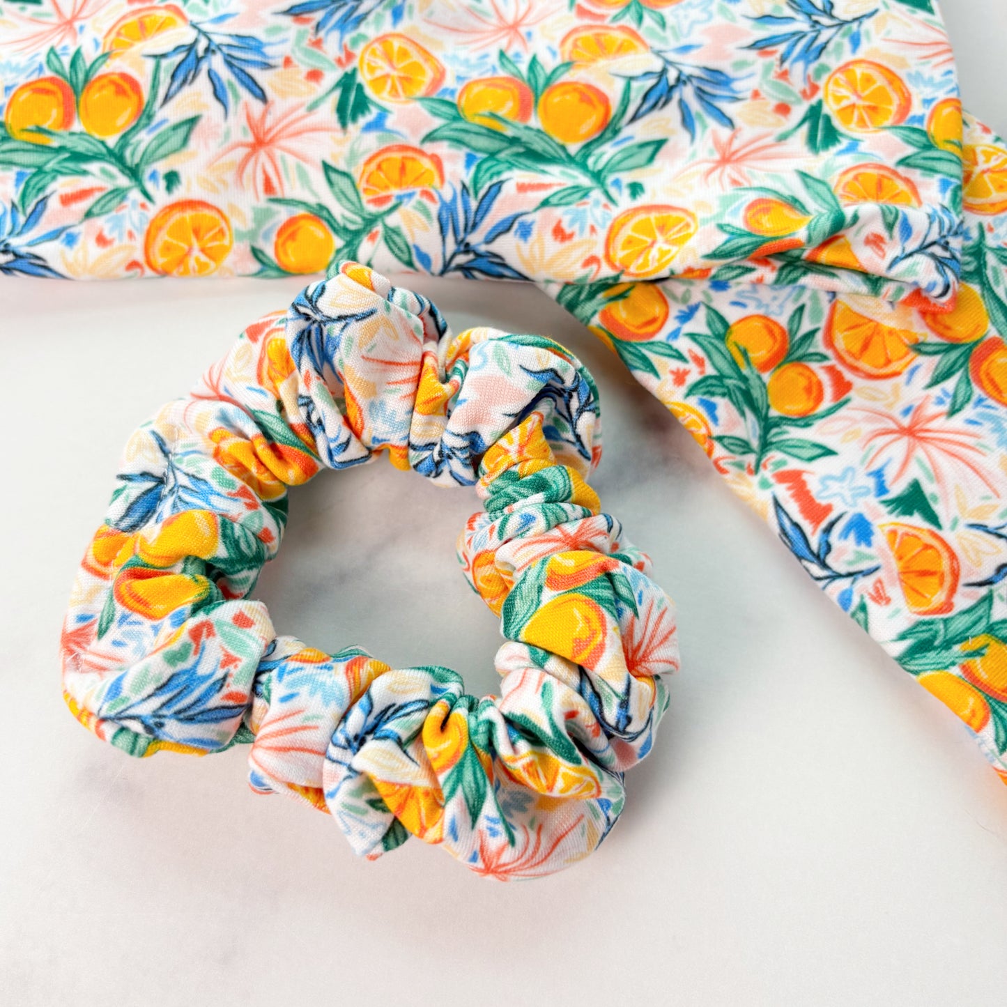 Sketchy Oranges Scrunchie (Skinny)