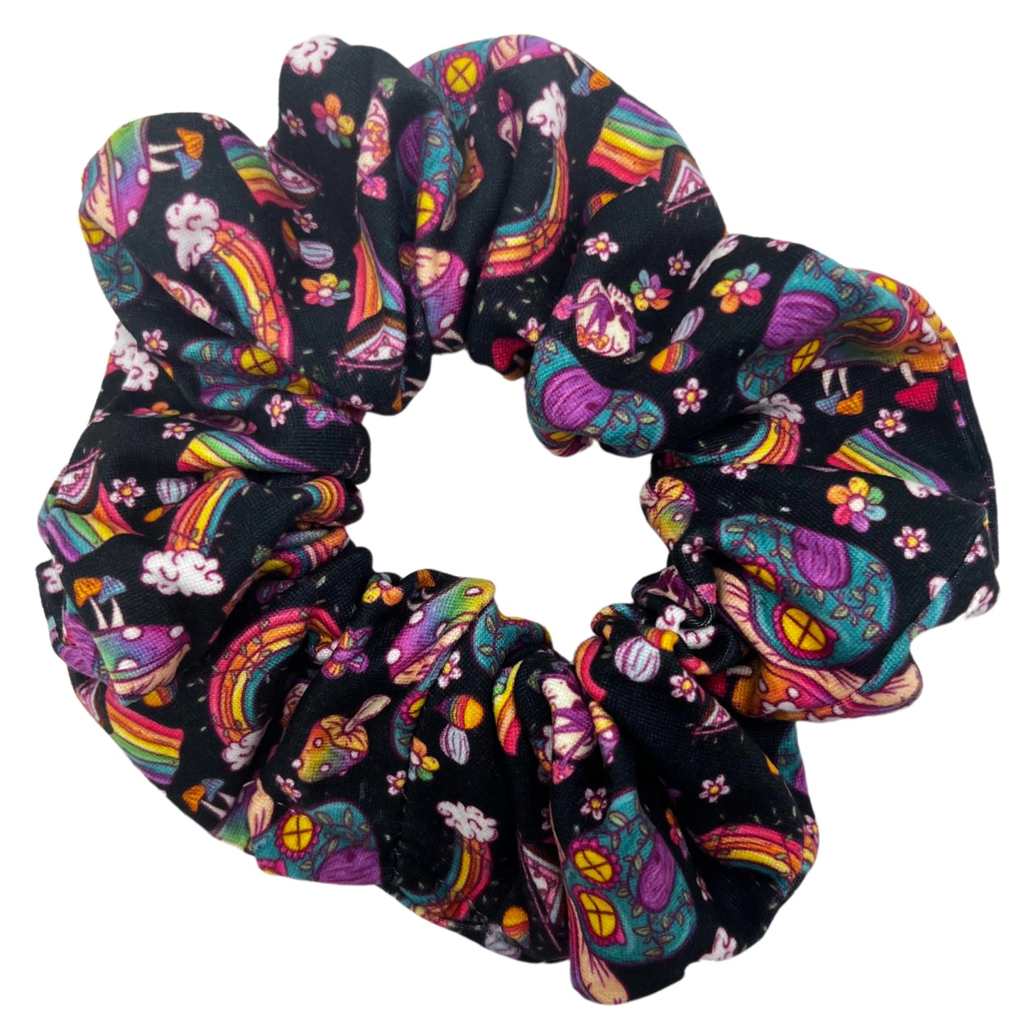 Rainbow Cottagecore Scrunchie