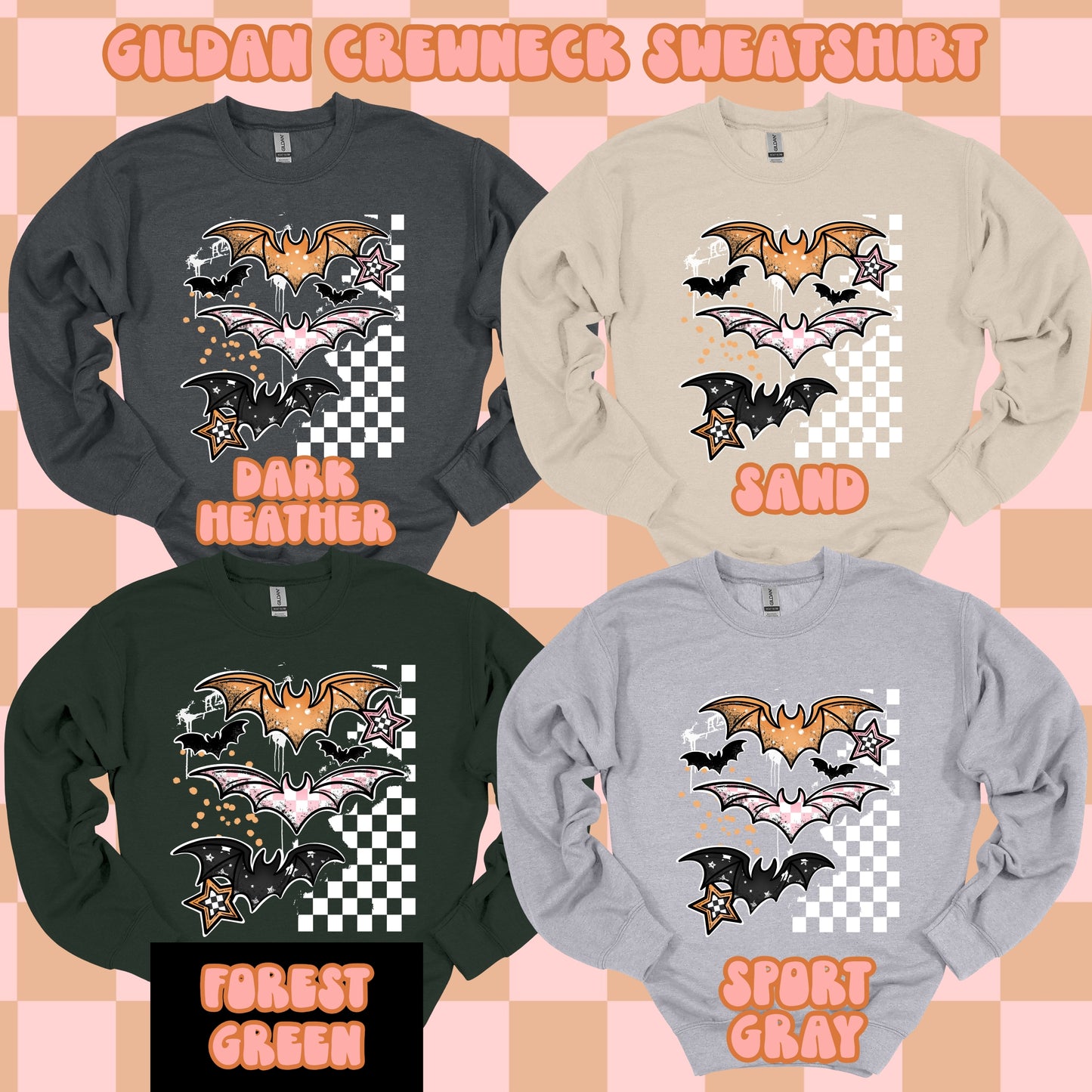 Checkered Bats Tshirt/Sweatshirt