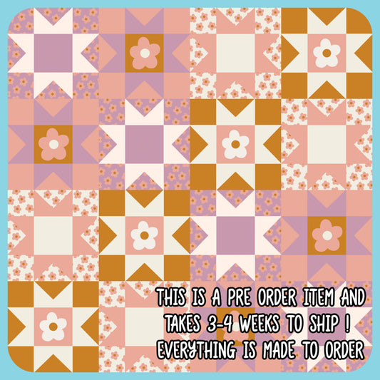 Boho Quilt (headband/scrunchie/scrub cap) PRE ORDER