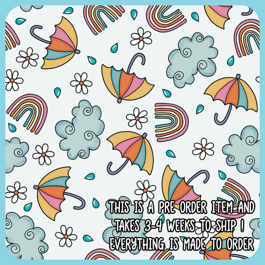 Rainy Days (headband/scrunchie/scrub cap) PRE ORDER